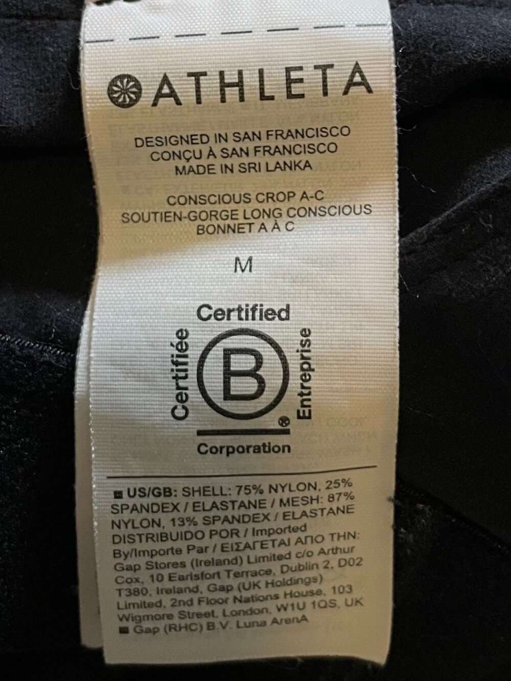 Athleta yoga bra(with pad) - size M - Picture 3 of 4